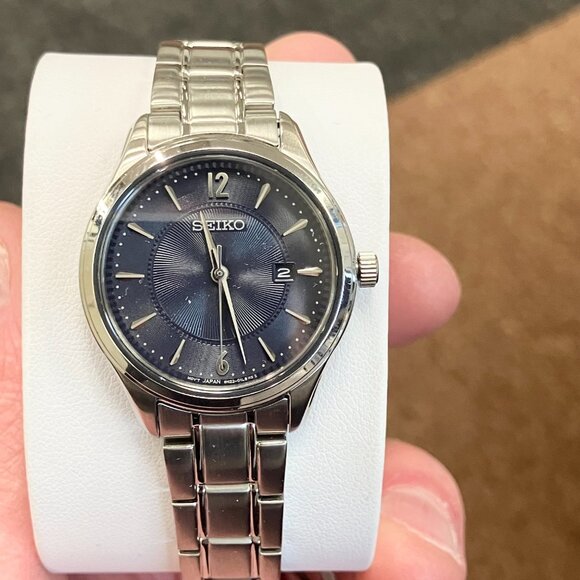 Women's Seiko Blue Dial Stainless Steel Watch - Picture 2 of 7